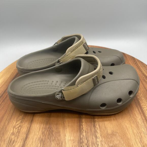 Crocs Ace Boating Clogs Mens Size 9 Green Comfort Casual Shoes main image 6